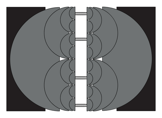 A 2D fractal vise drawing