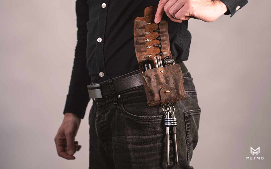 Pocket Pack being worn on a belt